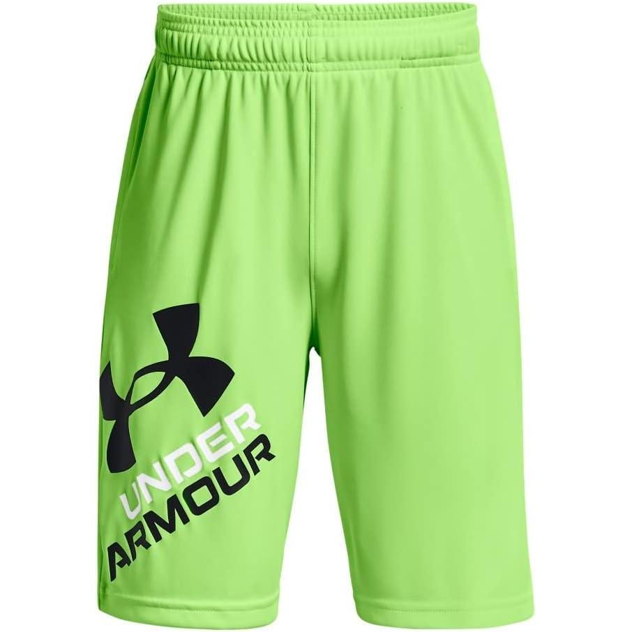 imageUnder Armour boys Prototype 20 Logo ShortsQuirky Lime 752Black