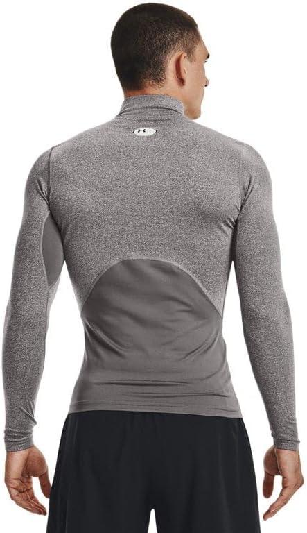 imageUnder Armour Mens ColdGear Compression MockCharcoal Light HeatherBlack