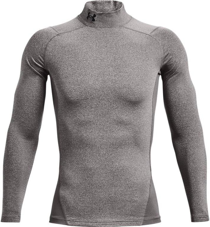imageUnder Armour Mens ColdGear Compression MockCharcoal Light HeatherBlack