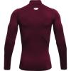 imageUnder Armour Mens ColdGear Compression MockMaroonWhite
