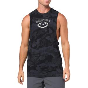 imageUnder Armour Mens Project Rock Camo Tank016 Anthracite  Black  Hyper Green