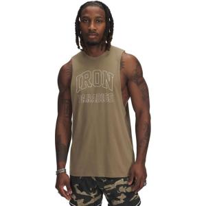 imageUnder Armour Mens Project Rock Iron Paradise Sleeveless T Shirt251 Bayou   White Clay