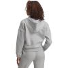 imageUnder Armour Womens Rival Fleece Piped Half Zip Hoodie011 Mod Gray Light Heather   White
