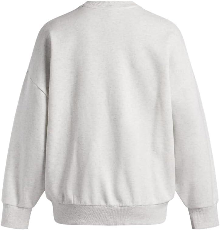 imageUnder Armour Womens Rival Fleece Oversized Crew023 Distant Gray   White