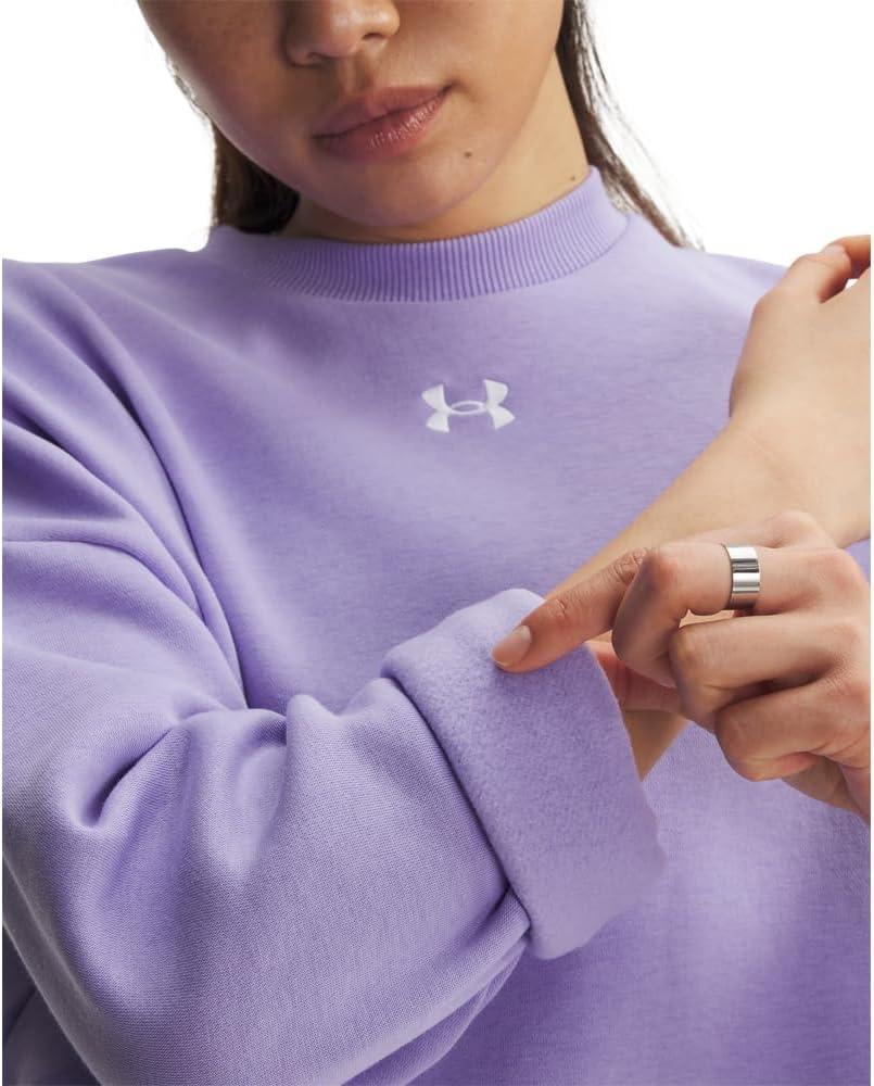 imageUnder Armour Womens Rival Fleece Oversized Crew538 Transparent   White