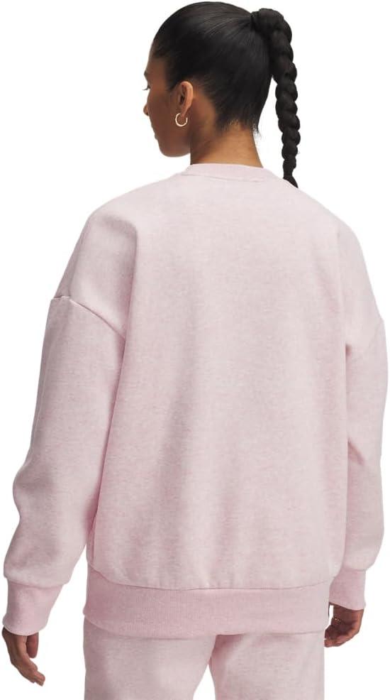 imageUnder Armour Womens Rival Fleece Oversized Crew649 Prime Pink Light Heather   Prime Pink