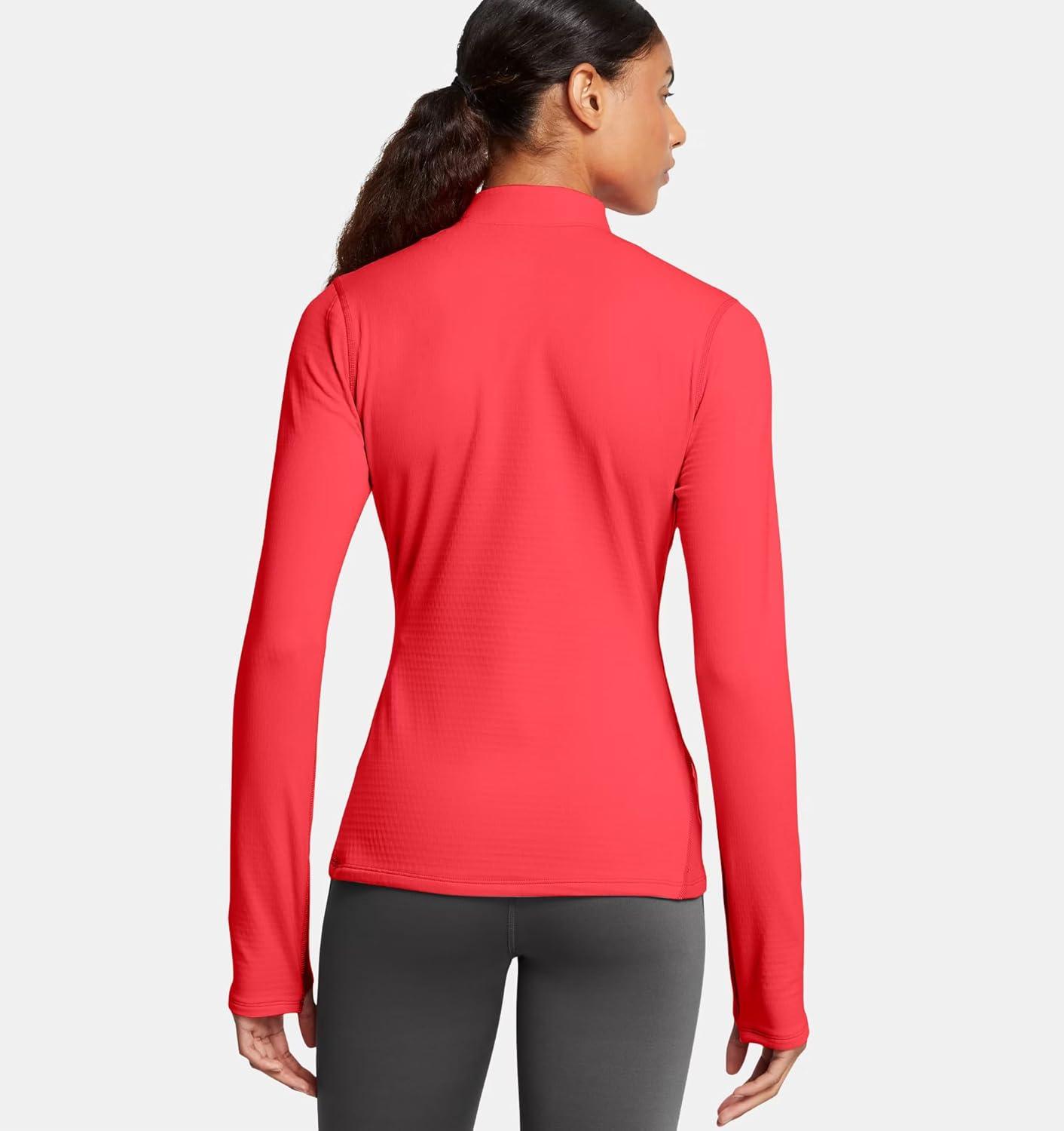 imageUnder Armour Womens Vanish Cold Weather 12 Zip713 Racer Red   Reflective