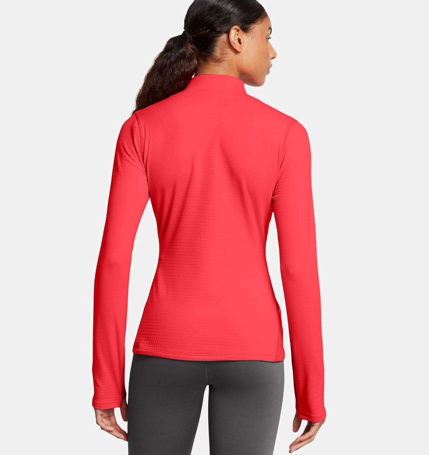 imageUnder Armour Womens Vanish Cold Weather 12 Zip713 Racer Red   Reflective