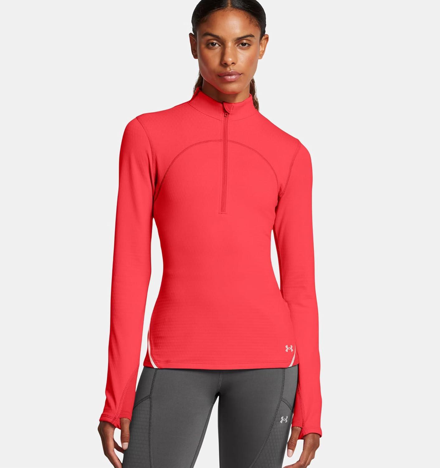 imageUnder Armour Womens Vanish Cold Weather 12 Zip713 Racer Red   Reflective