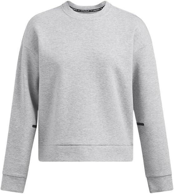 imageUnder Armour womens Unstoppable Fleece Crew Neck011 Mod Gray Light Heather   Black