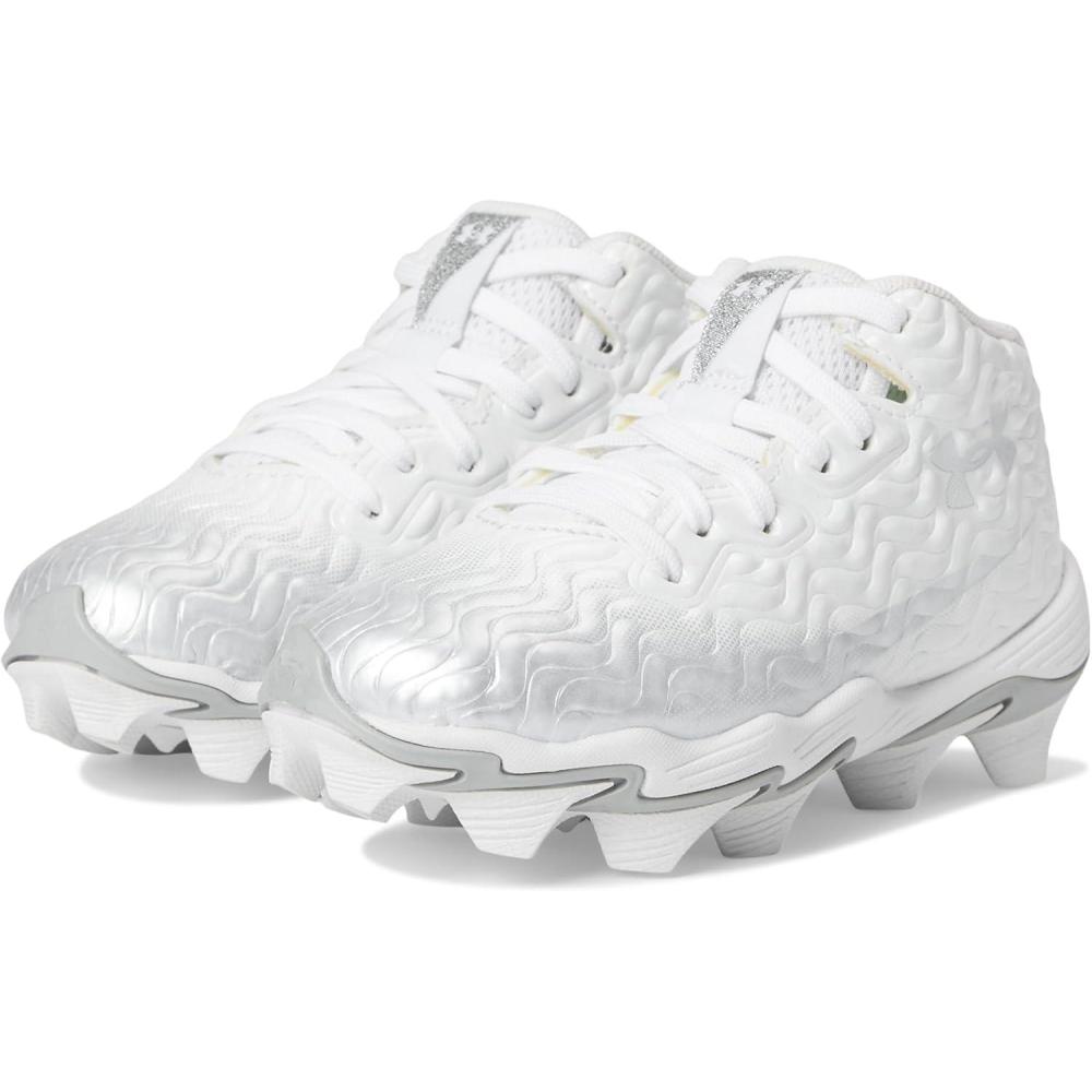 imageUnder Armour Boys Spotlight Hammer Rm Jr100 WhiteMetallic SilverMetallic Silver