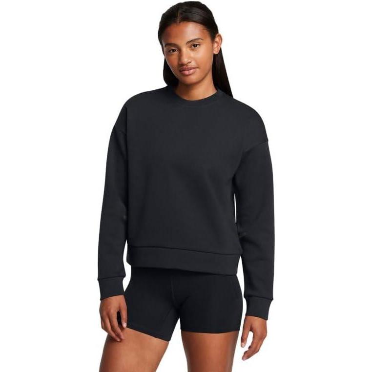 imageUnder Armour womens Unstoppable Fleece Crew Neck001 Black   Black