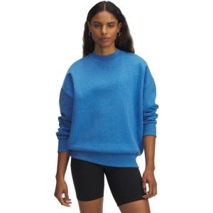 imageUnder Armour Womens Rival Fleece Oversized Crew403 Blue Atlantis Light Heather   Blue Atlantis