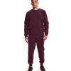 imageUnder Armour Mens Rival Fleece JoggersDark Maroononyx White