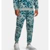 imageUnder Armour Mens Rival Fleece JoggersOpal GreenWhite  781