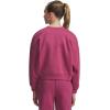imageUnder Armour girls Rival Fleece Oversized Crew659 Fuchsia Dusk   White
