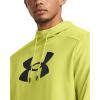 imageUnder Armour mens Armour Fleece Big Logo Hoodie743 Lime Yellow   Black