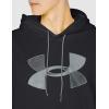 imageUnder Armour mens Armour Fleece Big Logo HoodieBlack 001Pitch Gray
