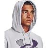 imageUnder Armour mens Armour Fleece Big Logo HoodieHalo Gray 014Twilight Purple