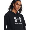 imageUnder Armour womens Rival Fleece Big Logo Hoodie001 Black   White