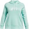 imageUnder Armour womens Rival Fleece Big Logo Hoodie361 Neo Turquoise   White