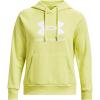 imageUnder Armour womens Rival Fleece Big Logo Hoodie743 Lime Yellow   White