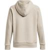 imageUnder Armour womens Rival Fleece Big Logo Hoodie784 Oatmeal Light Heather   White