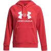 imageUnder Armour womens Rival Fleece Big Logo Hoodie814 Red Solstice   White