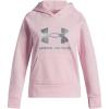 imageUnder Armour girls Rival Fleece Shimmer Hoodie647 Prime Pink   Iridescent