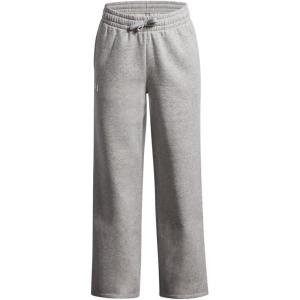 imageUnder Armour Girls Rival Fleece Straight Leg Pants011 Mod Gray Light Heather   White