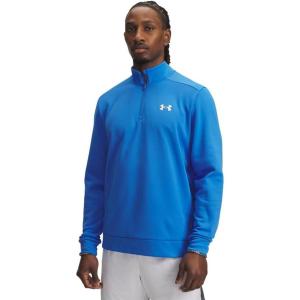 imageUnder Armour Mens Armourfleece 14 Zip402 Blue Atlantis   White