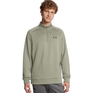 imageUnder Armour Mens Armourfleece 14 ZipGrove Green  Black  504