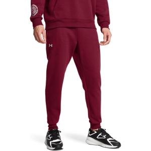 imageUnder Armour Mens Rival Fleece Joggers625 Cardinal   White