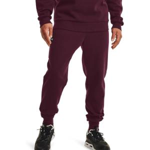 imageUnder Armour Mens Rival Fleece JoggersDark Maroononyx White
