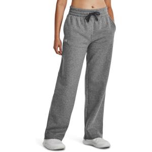 imageUnder Armour Womens Rival Fleece Straight Leg Pants025 Castlerock Light Heather   White
