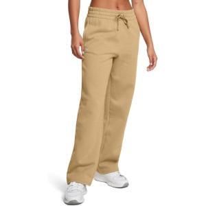 imageUnder Armour Womens Rival Fleece Straight Leg Pants263 Camel   White