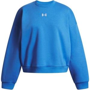 imageUnder Armour girls Rival Fleece Oversized Crew402 Blue Atlantis   White
