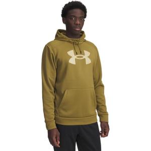 imageUnder Armour mens Armour Fleece Big Logo Hoodie320 Canteen Green   Field Khaki