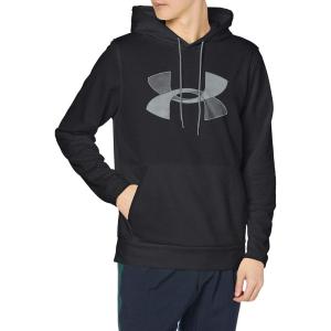 imageUnder Armour mens Armour Fleece Big Logo HoodieBlack 001Pitch Gray
