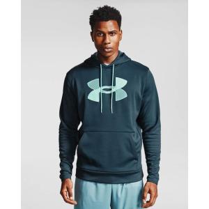imageUnder Armour mens Armour Fleece Big Logo HoodieMechanic Blue 467Seaglass Blue