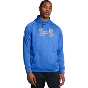 imageUnder Armour mens Armour Fleece Big Logo HoodieWater BlueBlackWhite