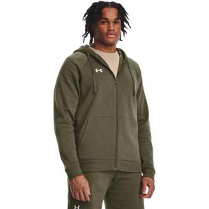 imageUnder Armour mens Rival Fleece Full Zip Hoodie390 Marine Od Green   White