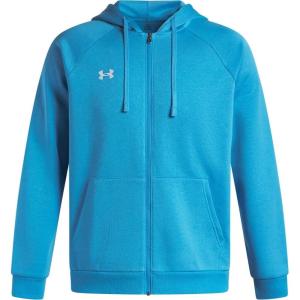 imageUnder Armour mens Rival Fleece Full Zip Hoodie452 Ether Blue   White