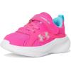 imageUnder Armour BabyGirls Infant Assert 11 Alternate Closure Sneaker694 Pink RaveFresco BlueIridescent