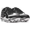 imageUnder Armour Boys Leadof Icon Low Rm Jr Baseball Cleats Sneaker001 BlackBlackWhite