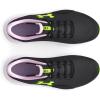 imageUnder Armour Kids Surge 4 Running Shoes001 BlackPurple AceHigh Vis Yellow