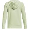 imageUnder Armour boys Rival Fleece Hoodie369 Phosphor Green   Onyx White