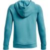 imageUnder Armour boys Rival Fleece Hoodie433 Glacier Blue   Onyx White