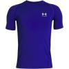 imageUnder Armour Boys HeatGear Armour ShortSleeve TShirt400 Royal   White