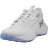 imageUnder Armour UnisexAdult Lockdown 7 Basketball Shoe103 WhiteWhiteMetallic Silver